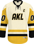 Alpha Kappa Lambda - Golden Cream Hockey Jersey - Kinetic Society