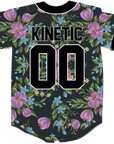 Kappa Delta Rho - Midnight Bloom Baseball Jersey - Kinetic Society